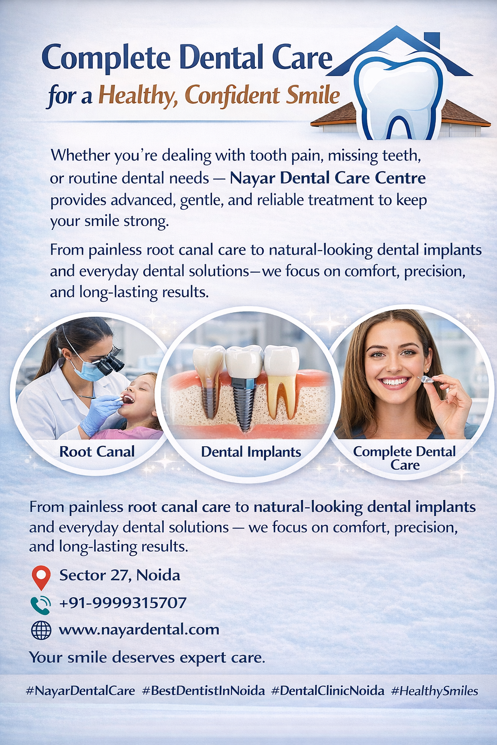 Read more about the article Best Root Canal Treatment Clinic in Noida +91-9999315707